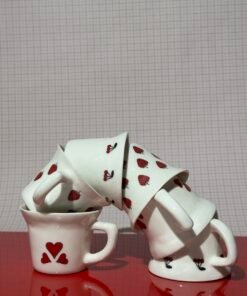 PETITE porcelain espresso cups with plates