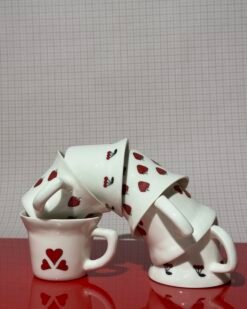 PETITE porcelianiniai espresso puodeliai su lėkštutėmis