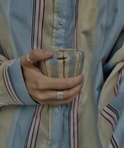 ON THE GO dryžuoti puodeliai