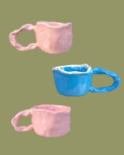 GLOSSY handshaped puodeliai