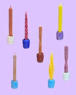 HANDSHAPED candleholders