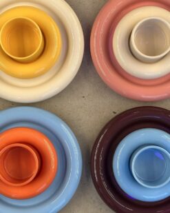 CHUNKY puodelis su lėkštute