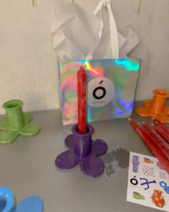 GĖLĖ ŽVAKIDĖ + ŽVAKĖ dovanų rinkinys